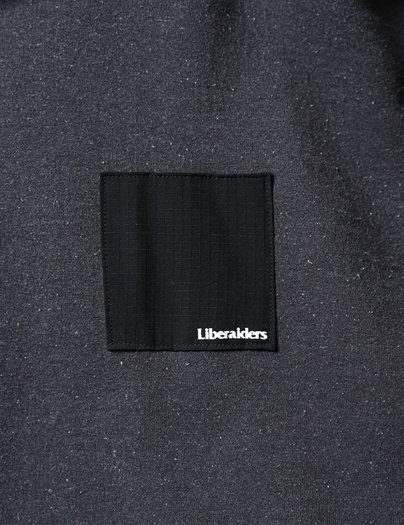 Liberaiders Patchwork Pullover Hoodie - Black