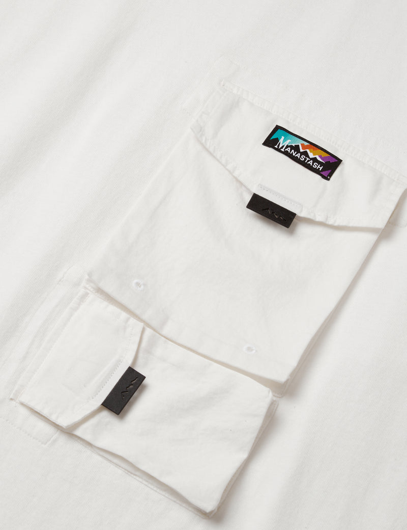Manastash Disarmed Short Sleeve T-Shirt - White