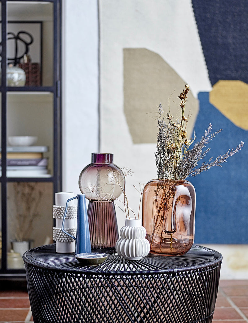 Bloomingville Glass Vase (Face) - Brown