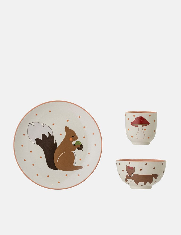 Bloomingville Forrester Serving Set (Stoneware) - Rose