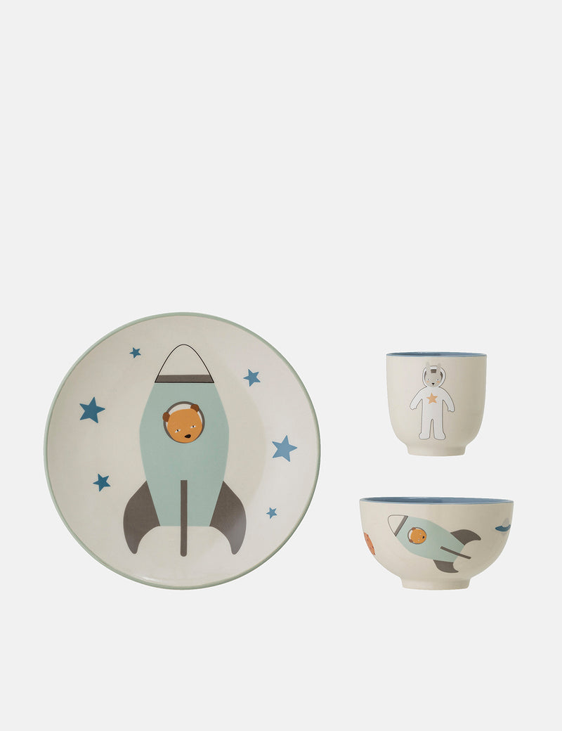 Bloomingville Space Serving Set (Stoneware) - Blue