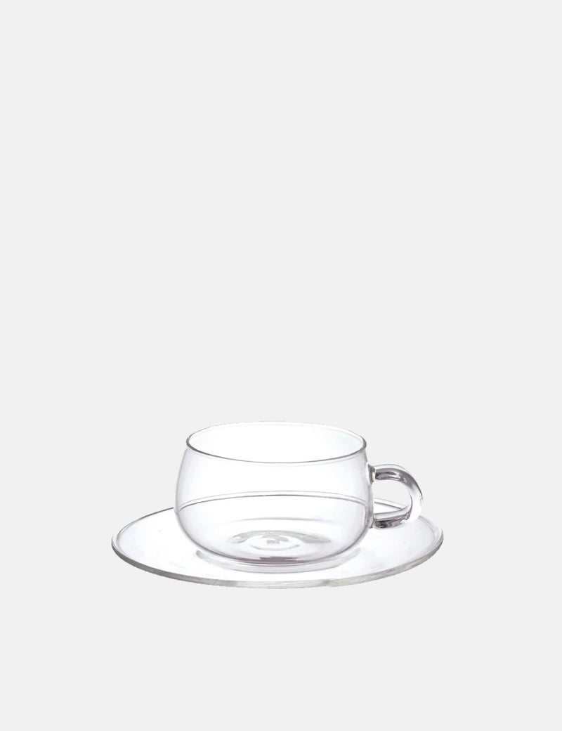 Kinto Unitea Cup & Saucer (230ml) - Glass