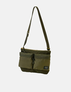 Porter Yoshida & Co Force Shoulder Bag (Med) - Olive Drab
