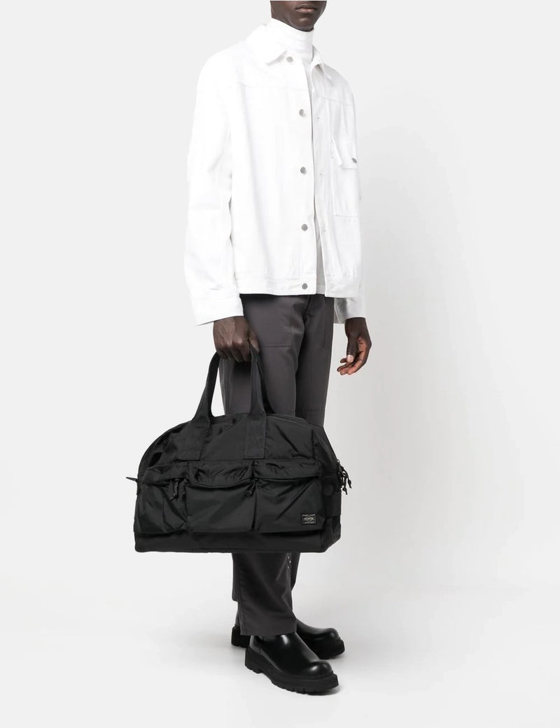 Porter Yoshida & Co Force 2-Way Duffle Bag - Black