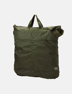 Porter Yoshida & Co Flex 2 Way Helmet Bag - Olive Drab