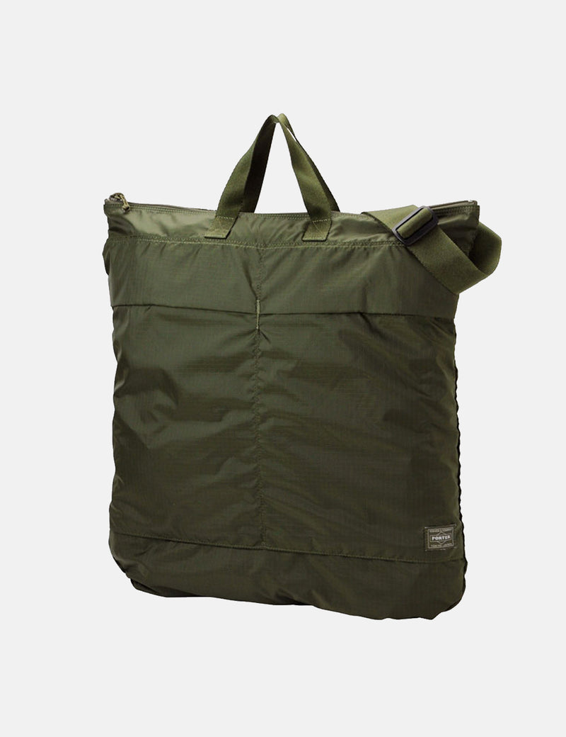 Porter Yoshida & Co Flex 2 Way Helmet Bag - Olive Drab