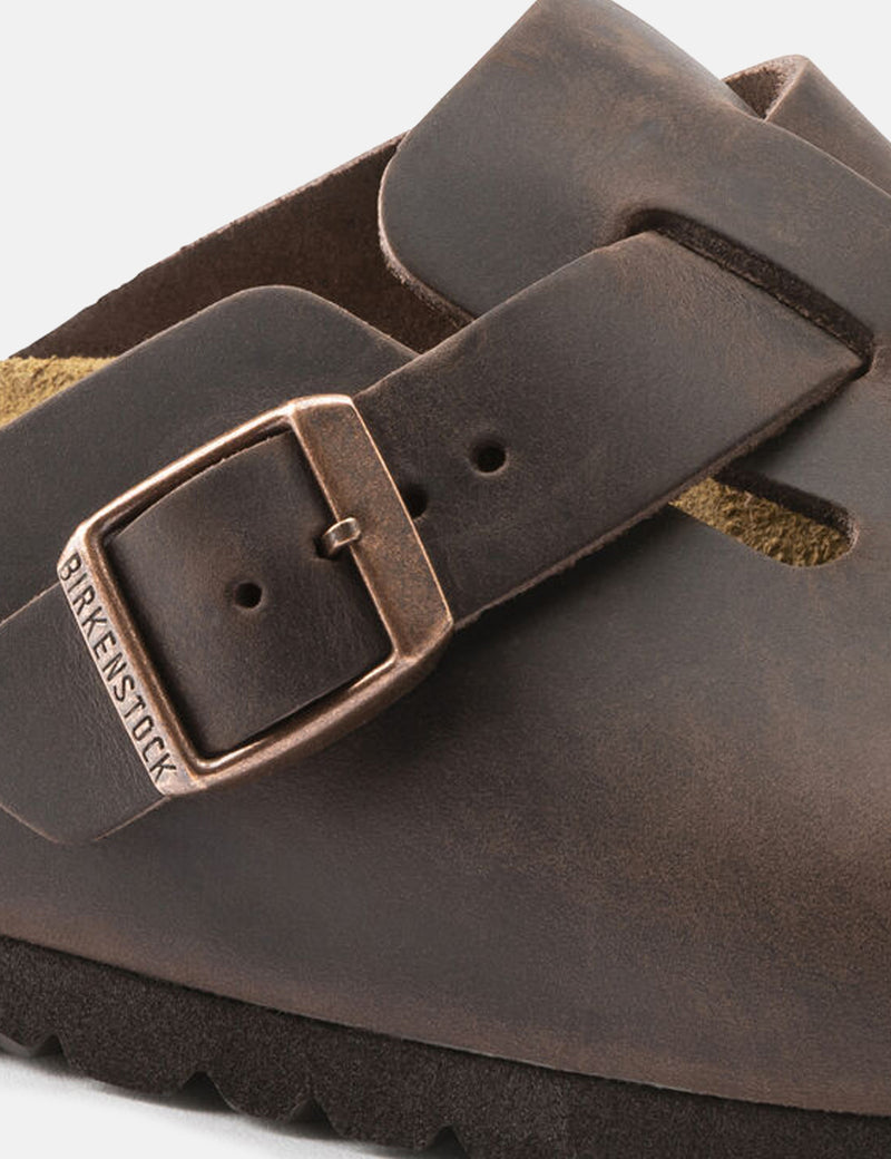 Birkenstock Boston Oiled Leather (Normal) - Habana Brown
