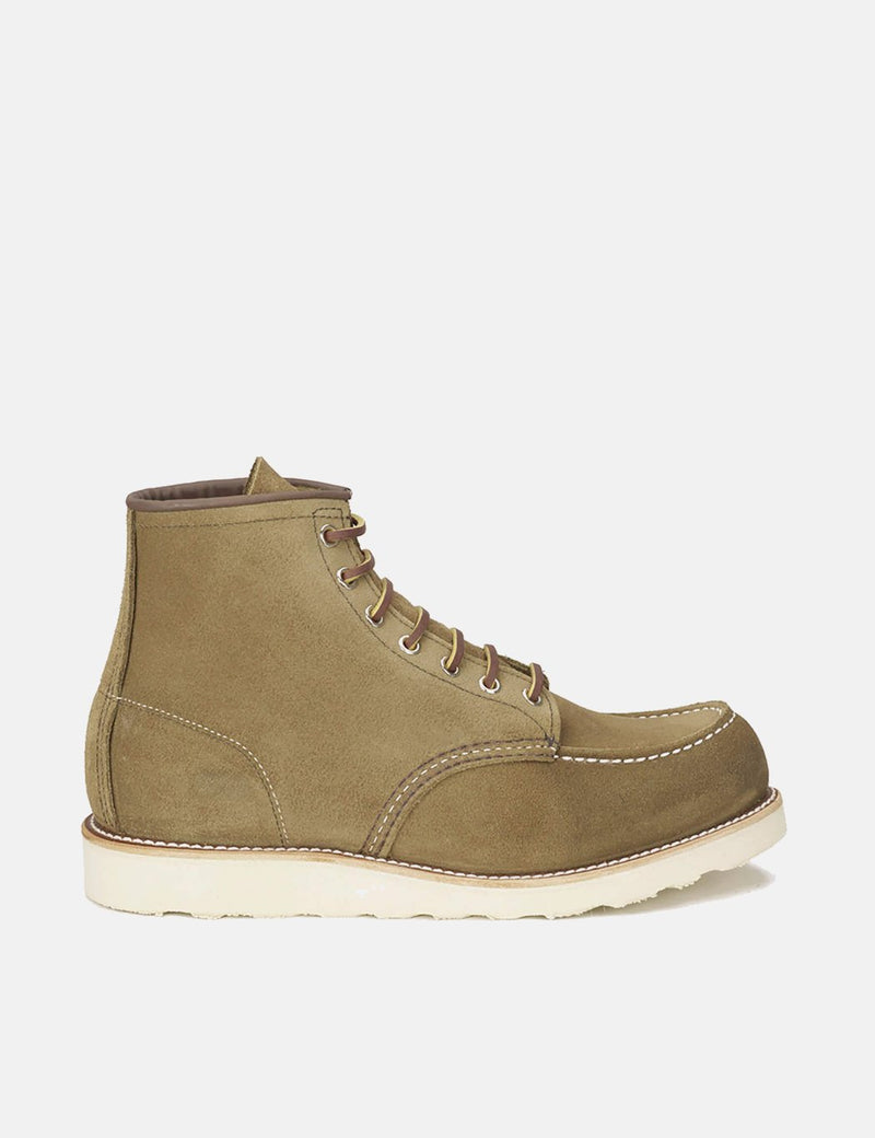 Red Wing Heritage 6" Moc Toe Work Boots (8881) - Olive Green Mohave