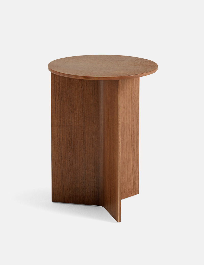 Hay Slit Wood Side Table - Walnut