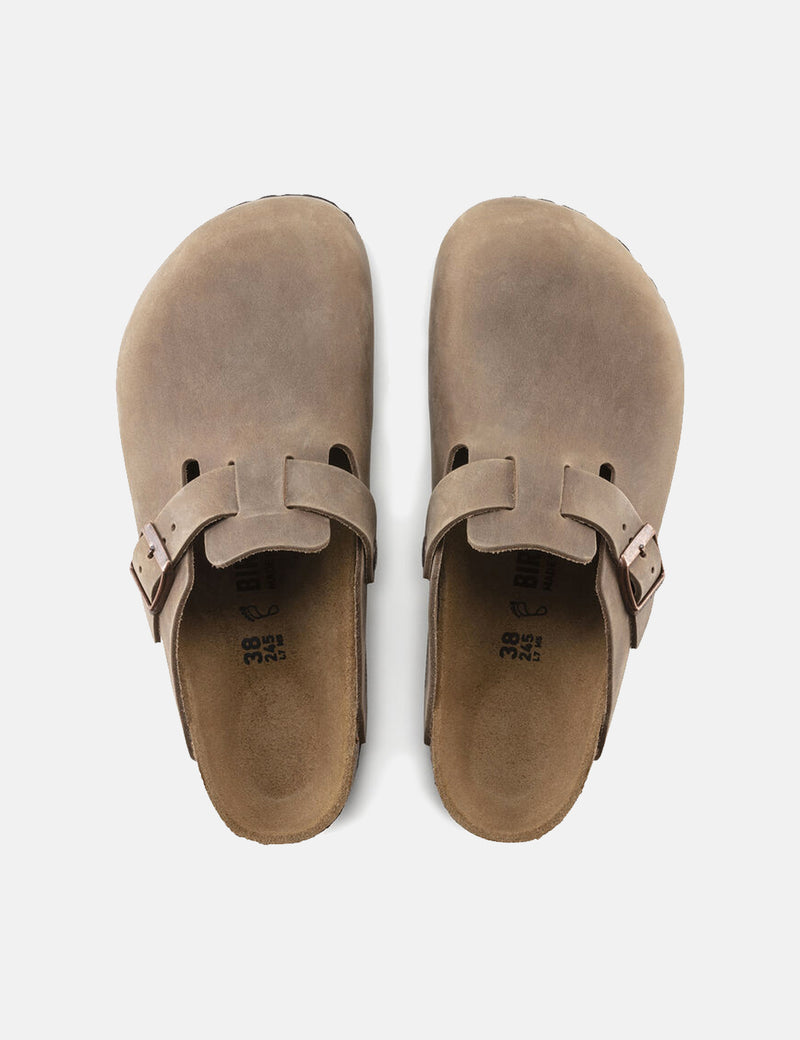 Birkenstock Boston Oiled Leather (Regular) - Tobacco Brown