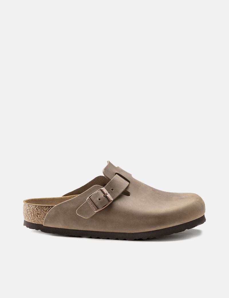 Birkenstock Boston Oiled Leather (Regular) - Tobacco Brown