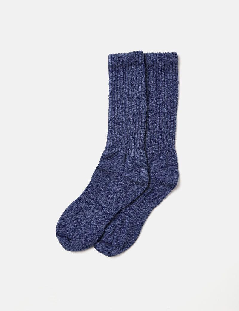 Chaussettes Red Wing Cotton Ragg Over Dyed Tonal - Navy Blue