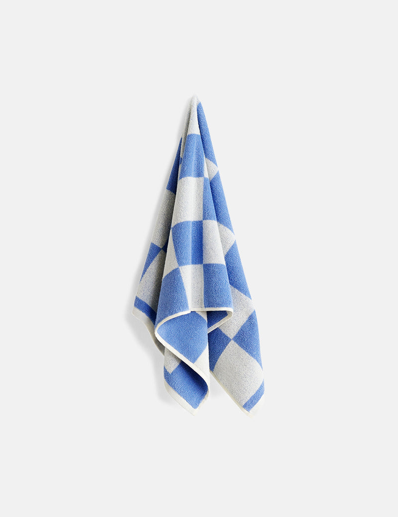 HAY Check Hand Towel - Sky Blue