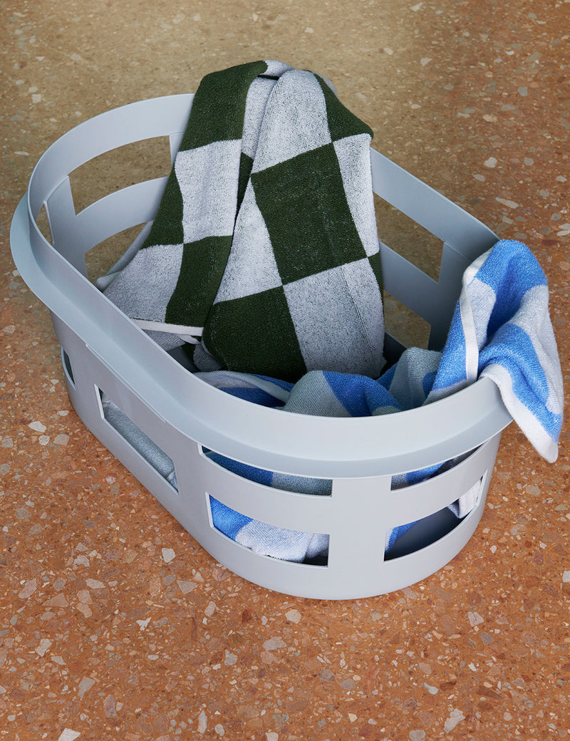 HAY Check Hand Towel - Sky Blue