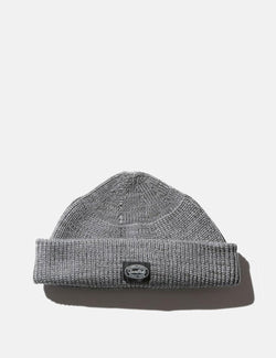 Snow Peak WG Stretch Knit Beanie Hat - Medium Grey