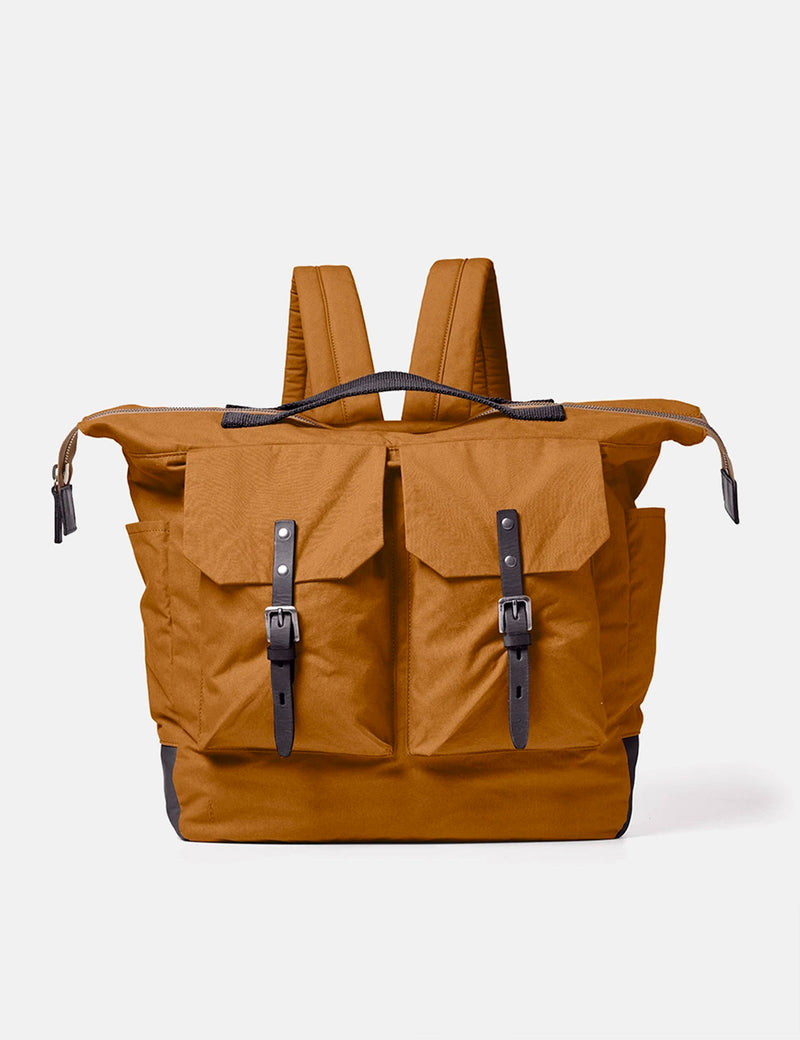 Ally Capellino Frank Waxed Cotton Rucksack (Large) - Breen