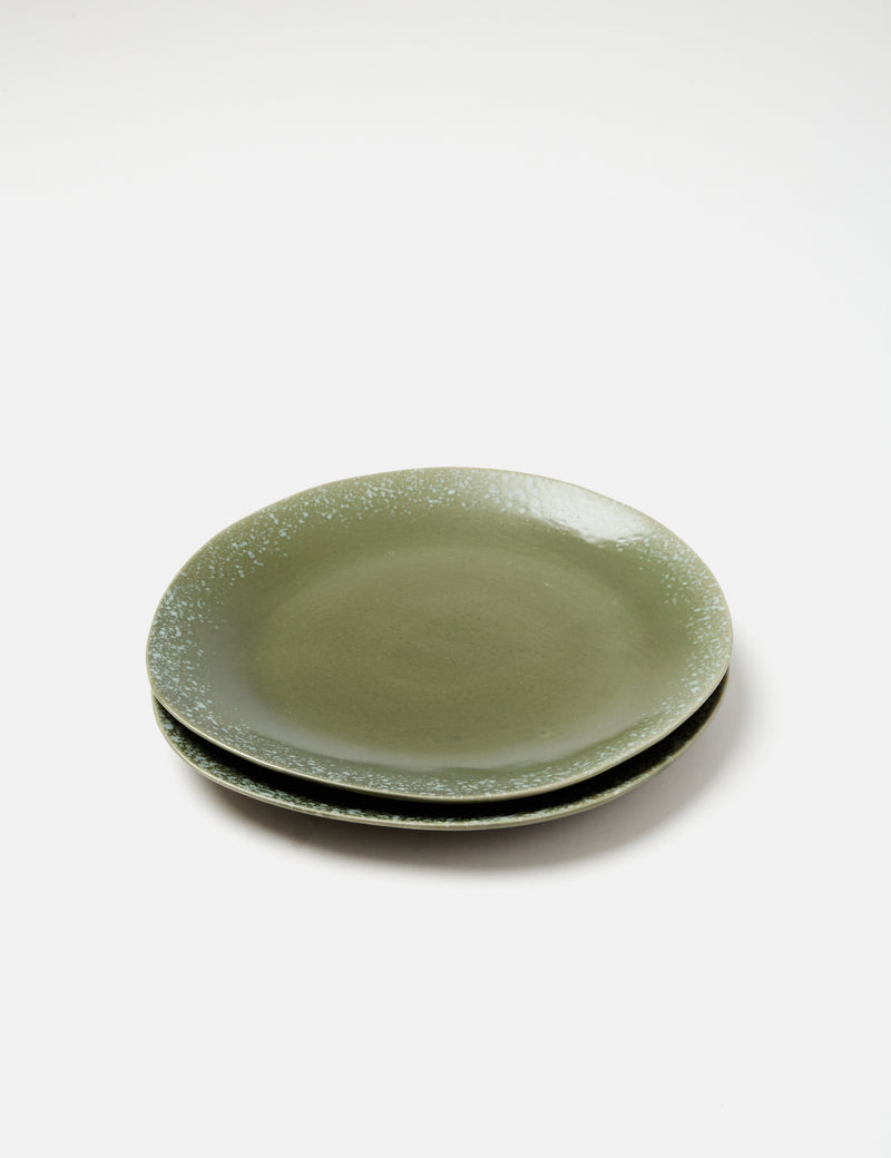 HKliving 70s Dinner Plates (Set of 2) - Green