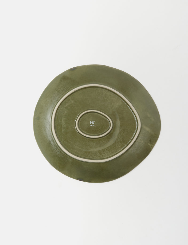 HKliving 70s Dinner Plates (Set of 2) - Green