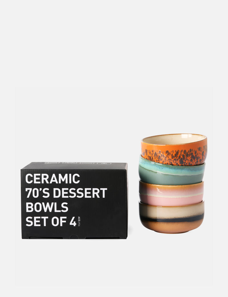 HKliving 70s Dessert Bowls (Set Of 4) - Sirius