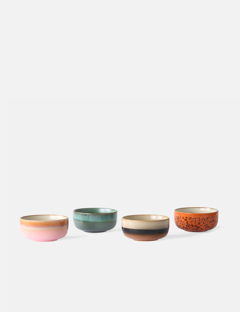 HKliving 70s Dessert Bowls (Set Of 4) - Sirius