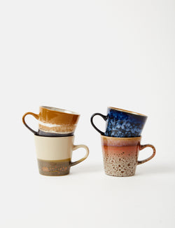 HKliving 70s Americano Mugs (Set of 4) - Pegasus