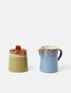 HKliving 70s Milk Jug & Sugar Pot Set - Berry