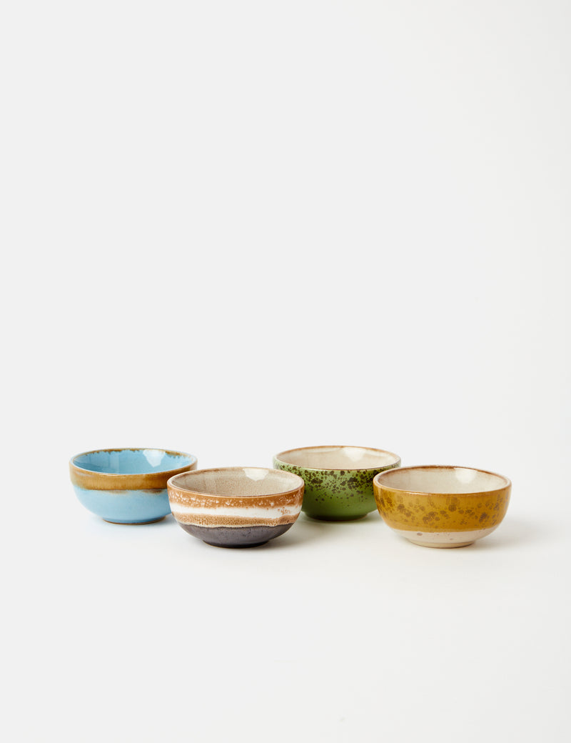 HKliving 70s Ceramic Bowls XS (Set of 4) - Castor