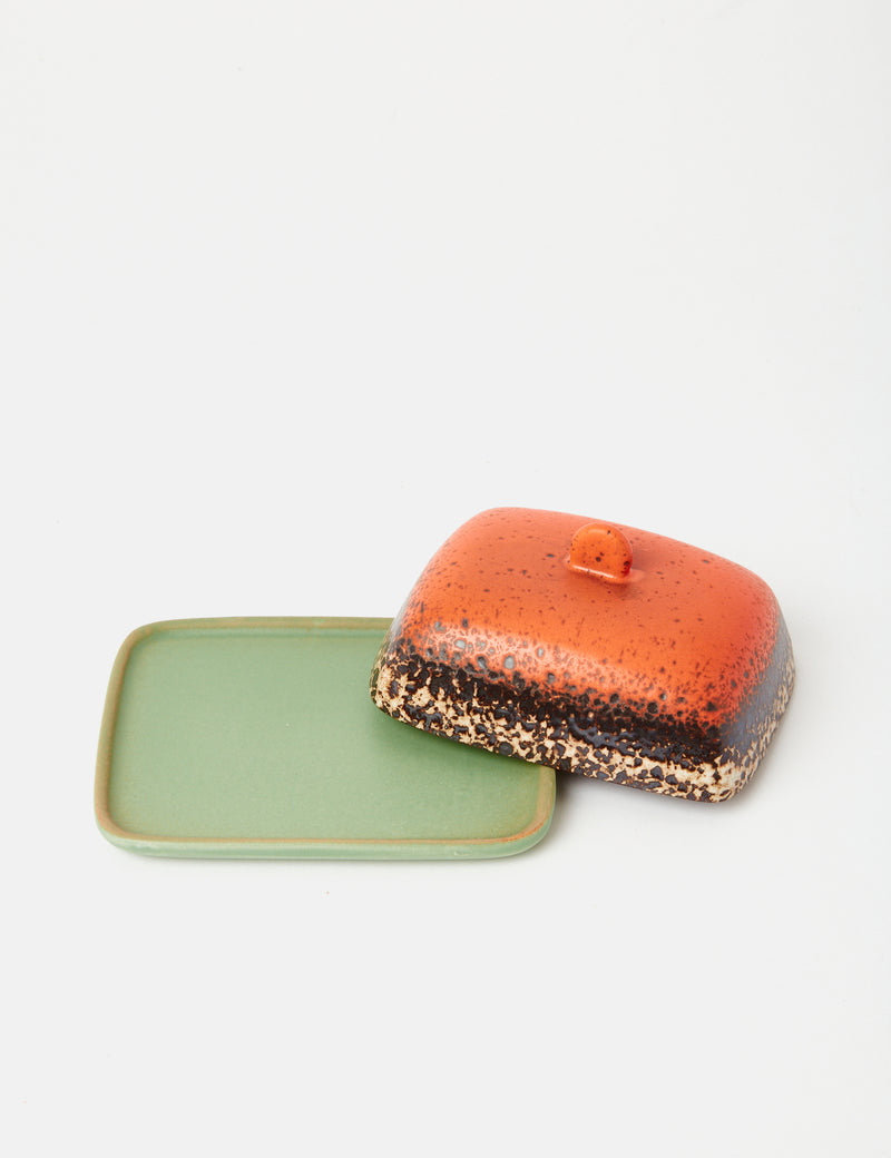 HKliving 70s Ceramic Butter Dish - Meteor