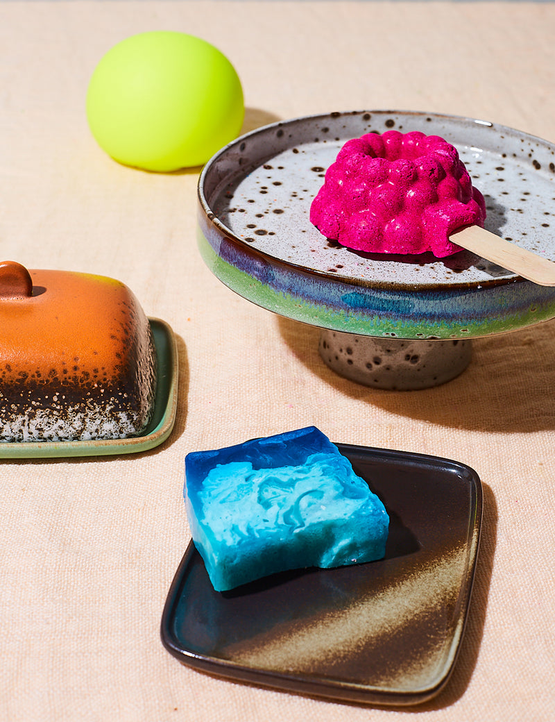 HKliving 70s Ceramic Butter Dish - Meteor