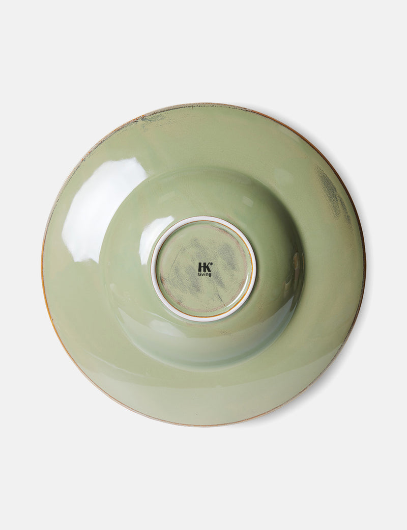 HKliving Pasta Plate - Moss Green