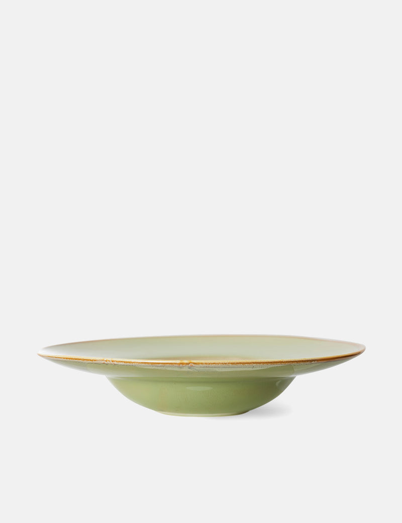 HKliving Pasta Plate - Moss Green