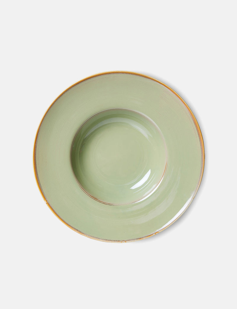 HKliving Pasta Plate - Moss Green