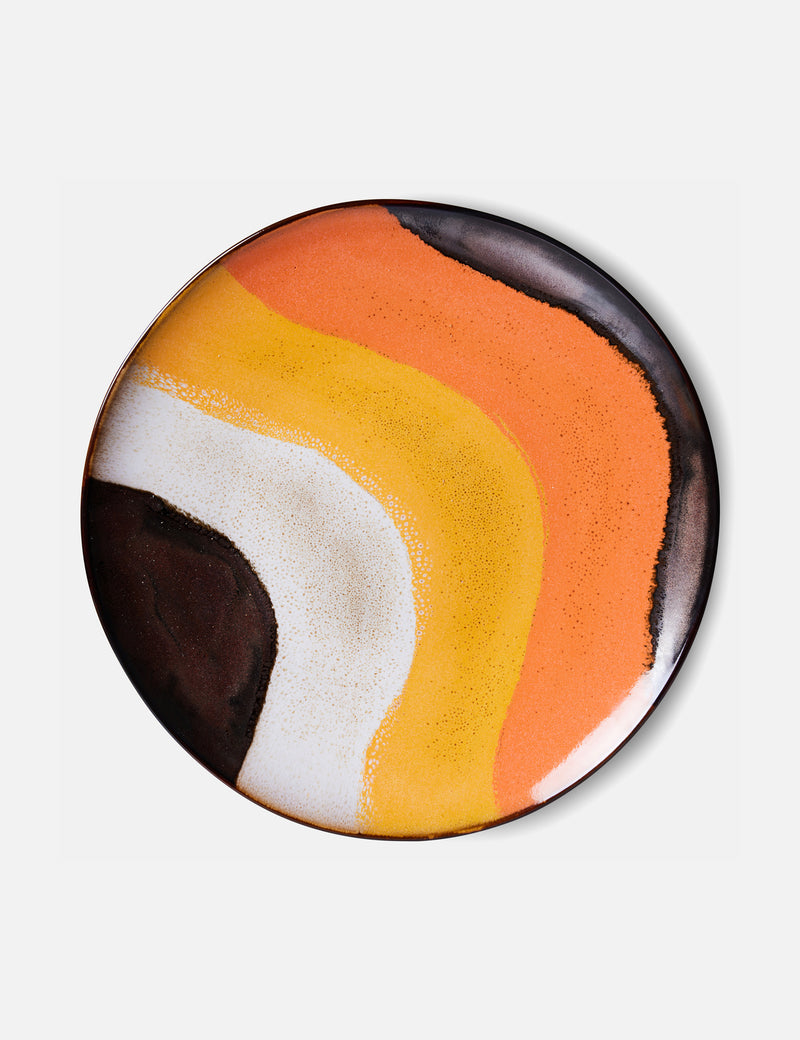 HKliving 70s Dinner Plates (Set Of 2) - Retro Wave