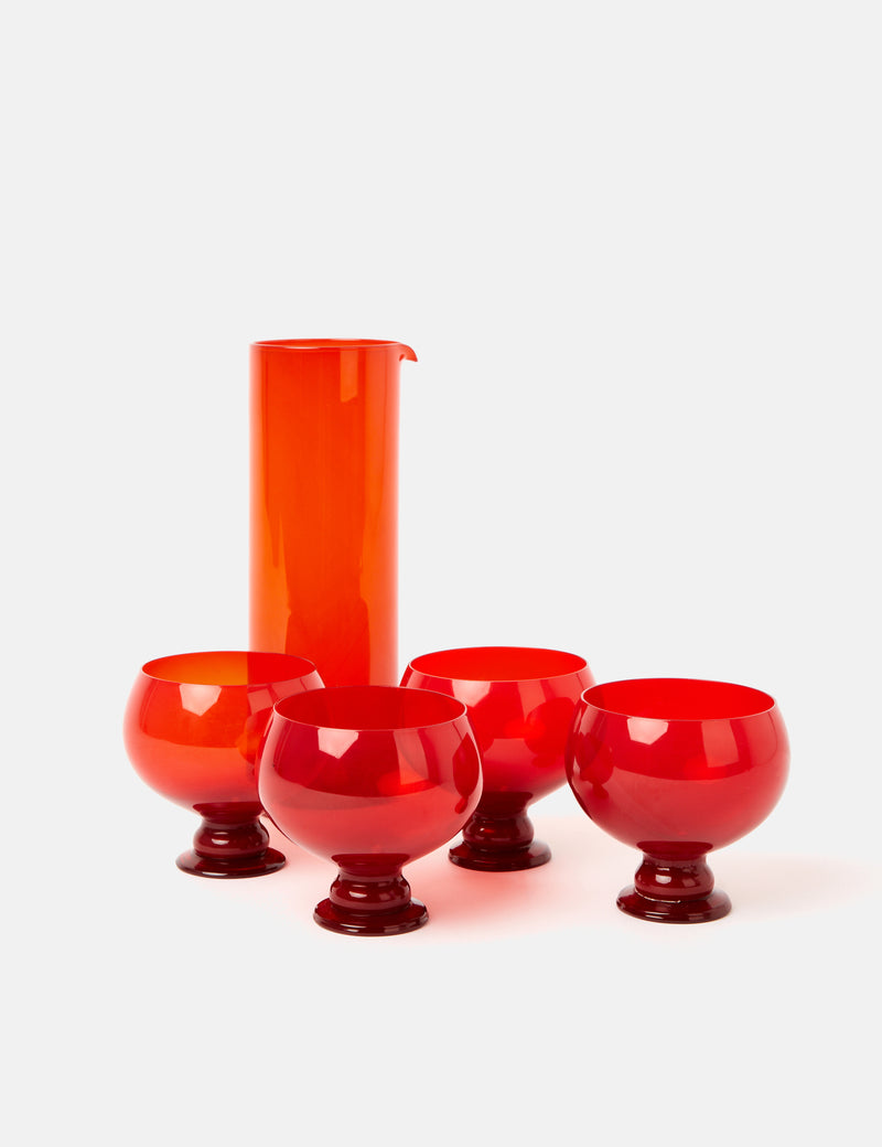 HKliving Funky Glassware Set - Orange