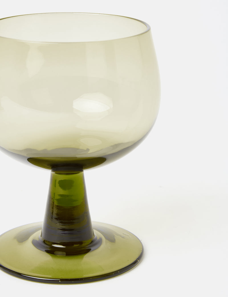 HKliving Low Wine Glasses (Set of 4) - Green