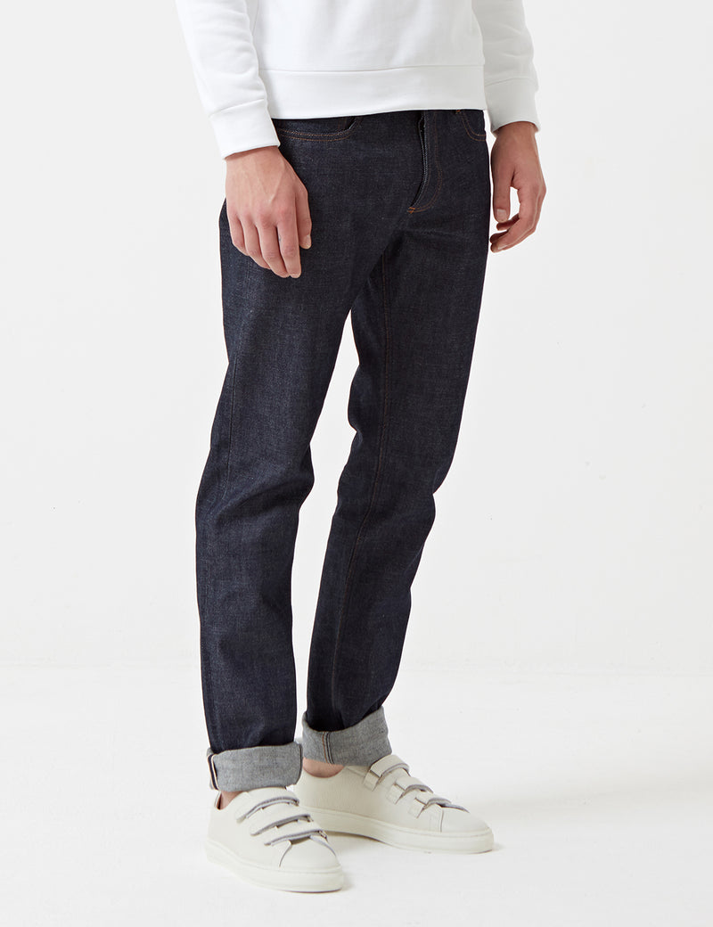 A.P.C. Petit Standard Jeans (Slim Straight) - Indigo Blue Denim