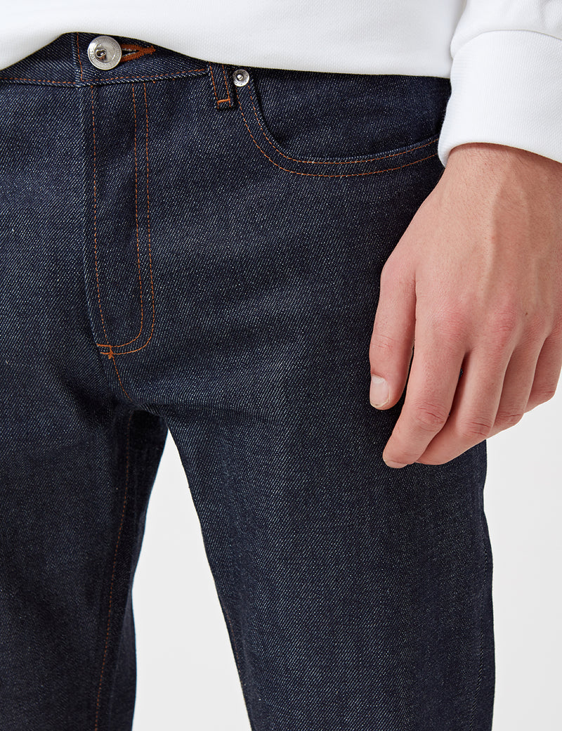 A.P.C. Petit Standard Jeans (Slim Straight) - Indigo Blue Denim