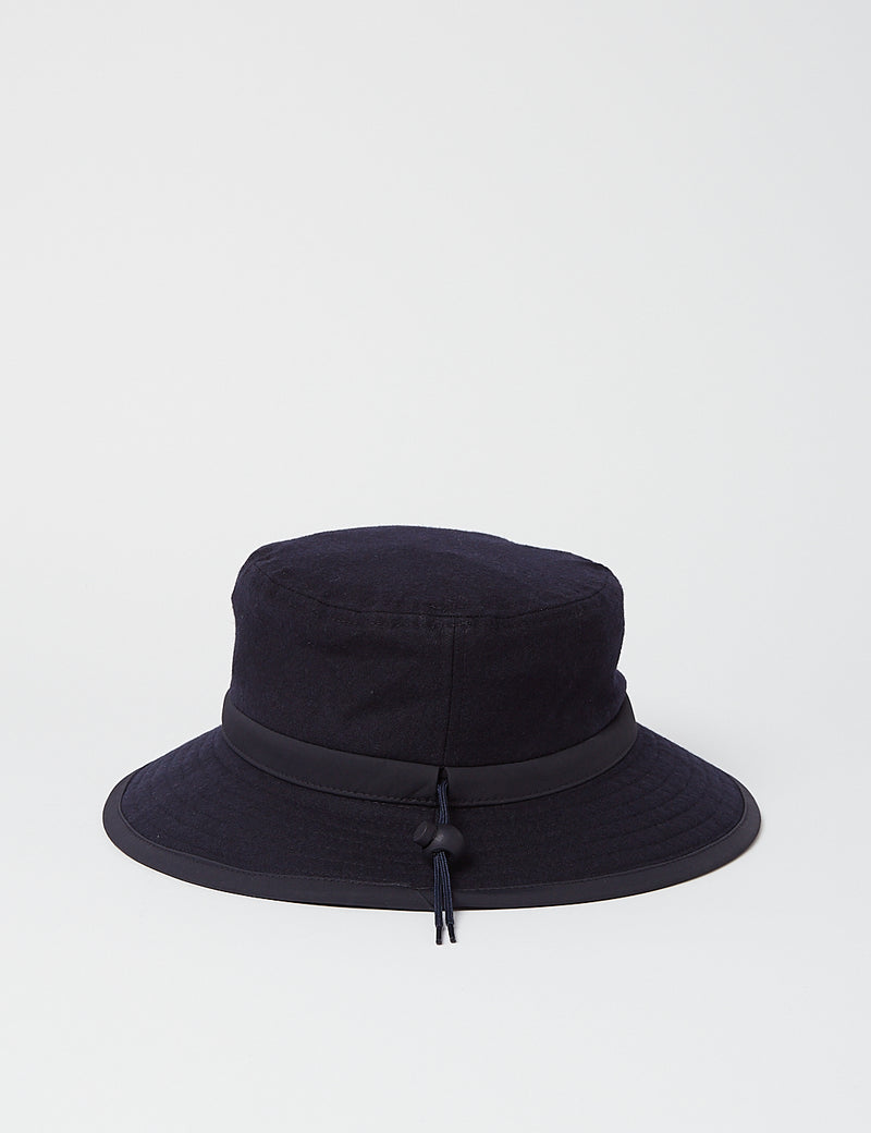 Arpenteur Sportive Bucket Hat (Wool/Cotton) - Navy Blue