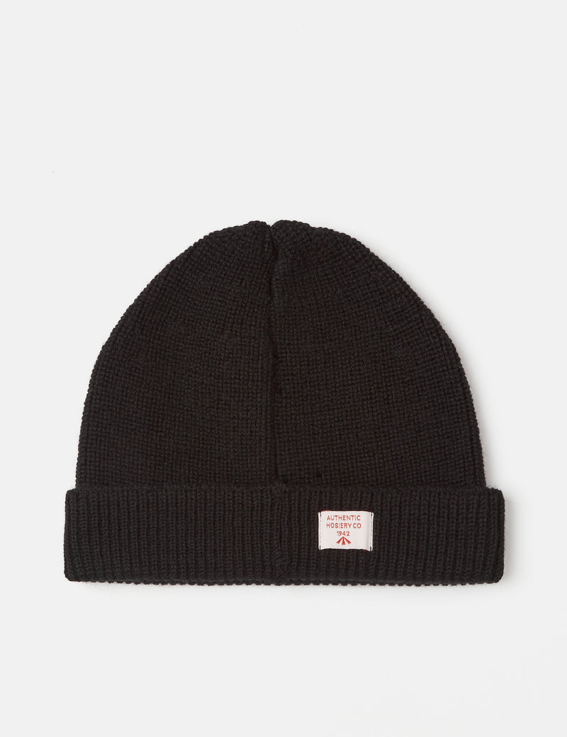 Nigel Cabourn Solid Beanie - Black