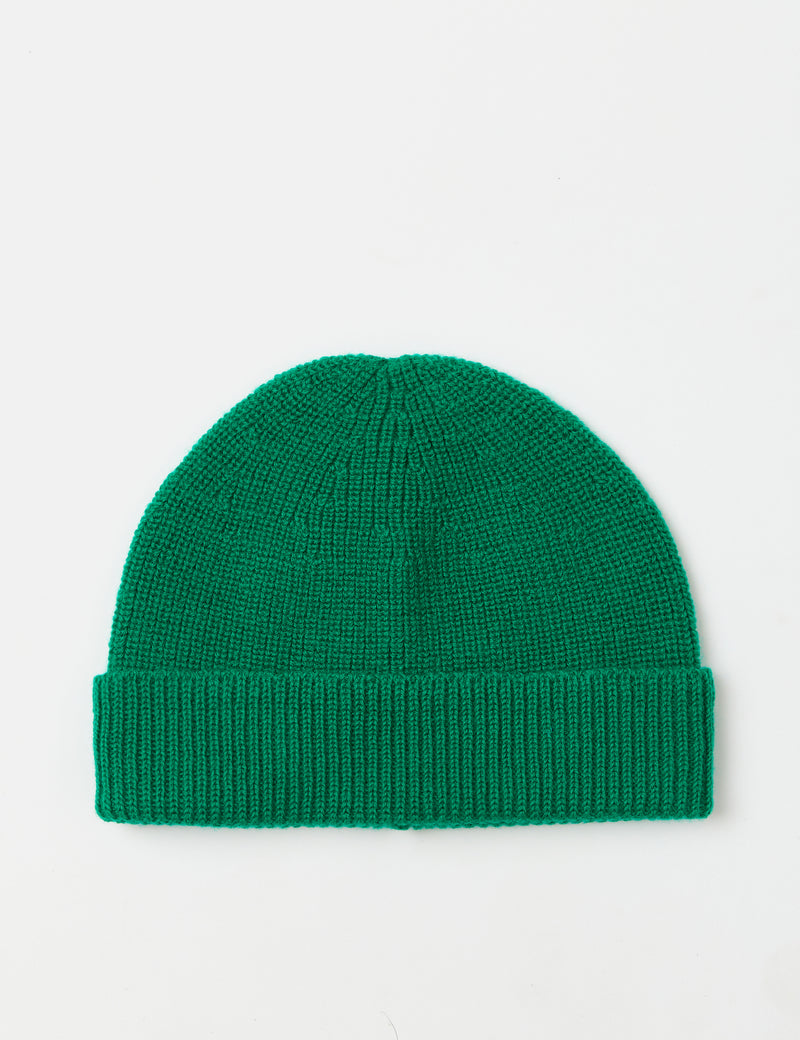 Nigel Cabourn Solid Beanie - Deck Green