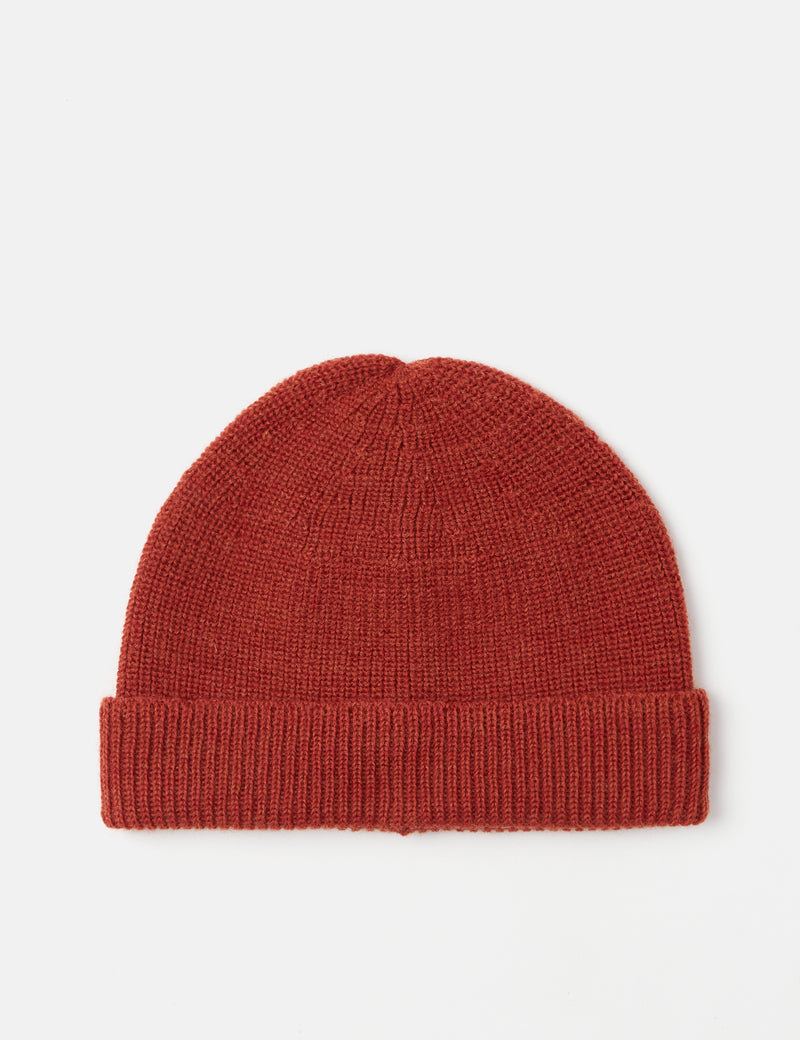 Nigel Cabourn Solid Beanie - Orange