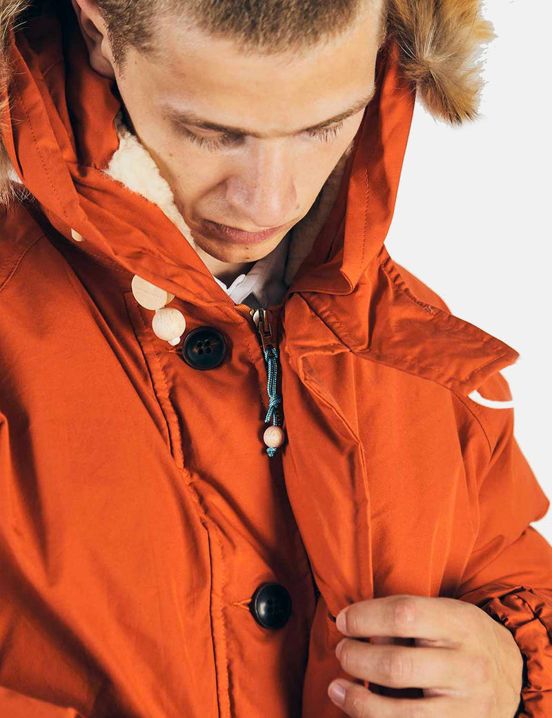 Nigel Cabourn Everest Parka - Vintage Orange