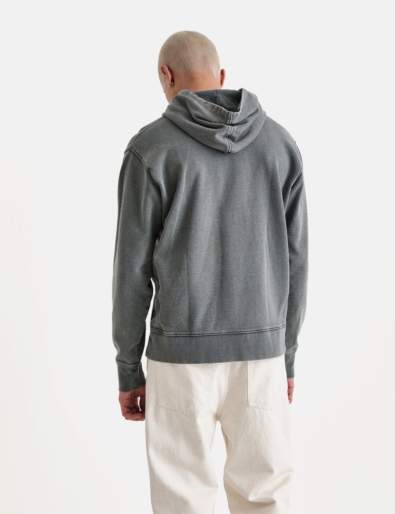 Wax London Buxton Hooded Sweatshirt (Organic) - Charcoal Grey