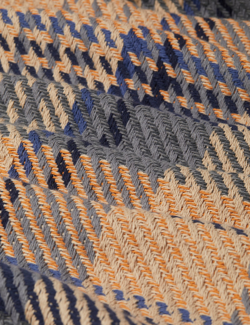 Wax London Whiting Overshirt - Navy Blue Multi