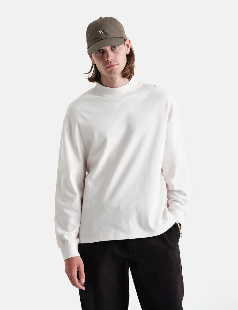 Wax London Mazzy Long Sleeve T-Shirt (Marston) - Ecru