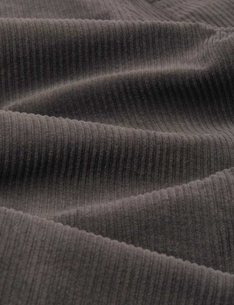 Wax London Kurt Cord Trouser (Tapered) - Charcoal Grey