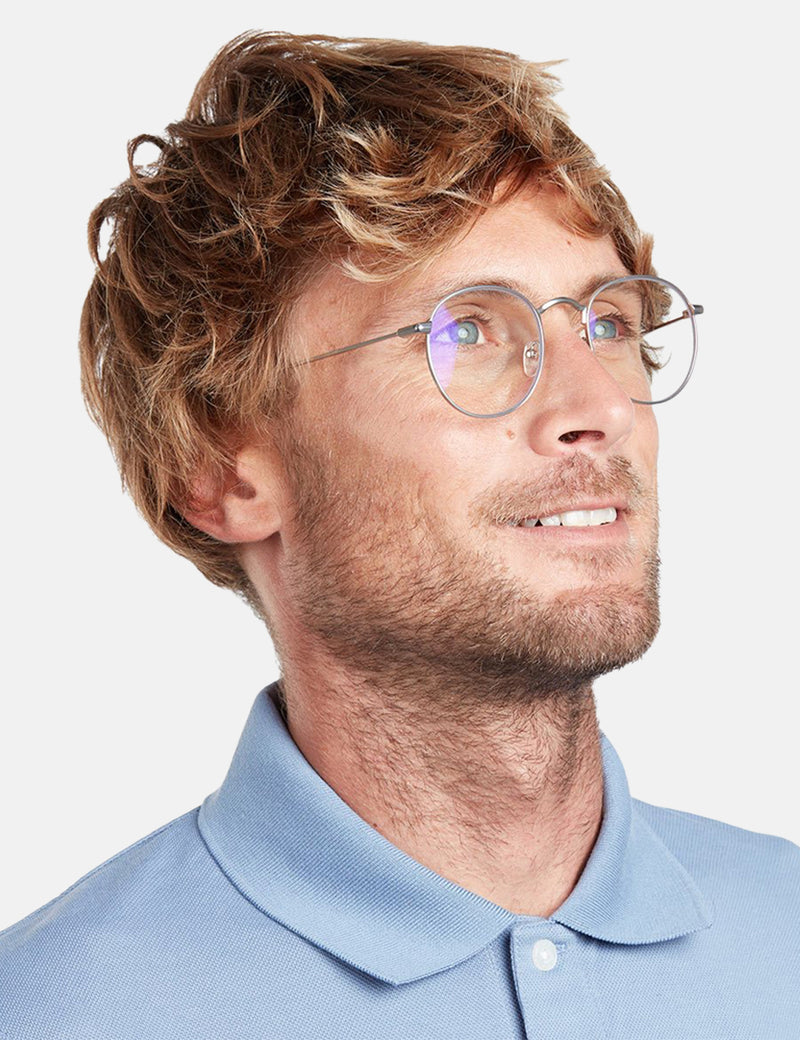 Barner Recoleta Blue Light Computerbrille - Silber matt