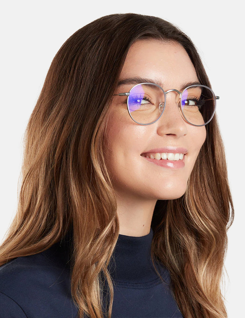 Barner Recoleta Lunettes d'Ordinateur Lumière Bleue - Argent Mat