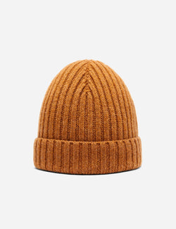 Bhode Rib Beanie Hat (Lambswool) - Gazelle
