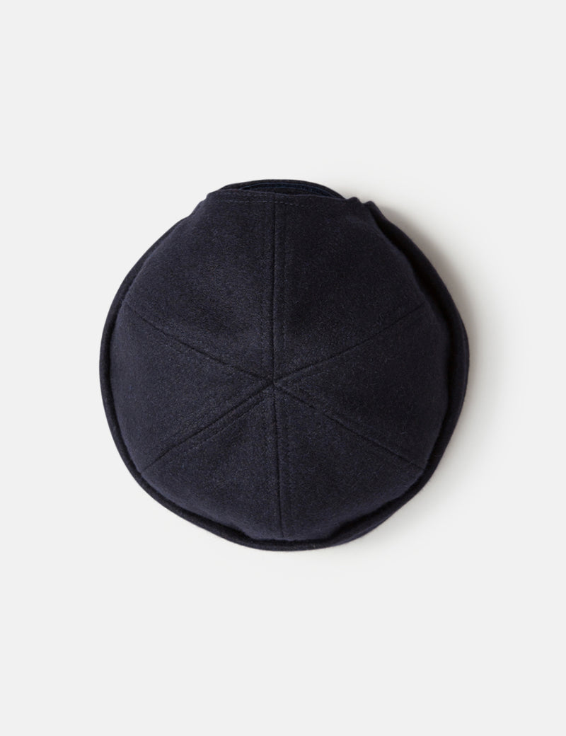 Bhode Dock Worker Hat (Wool) - Midnight Navy